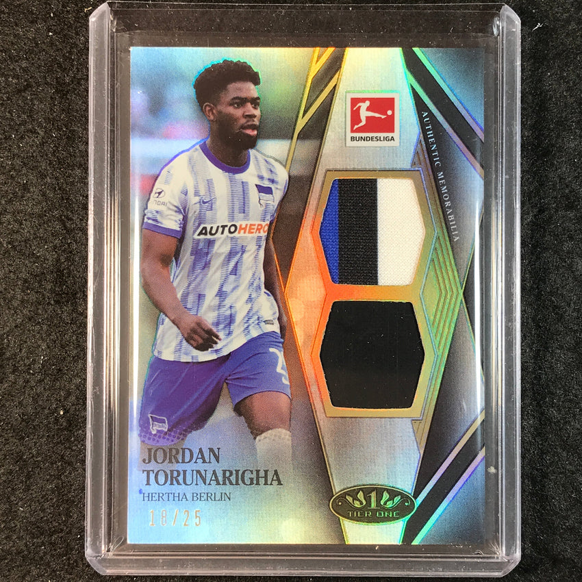 2021-22 Bundesliga Tier One JORDAN TORUNARIGHA Tier One Dual Patch Relic 18/25