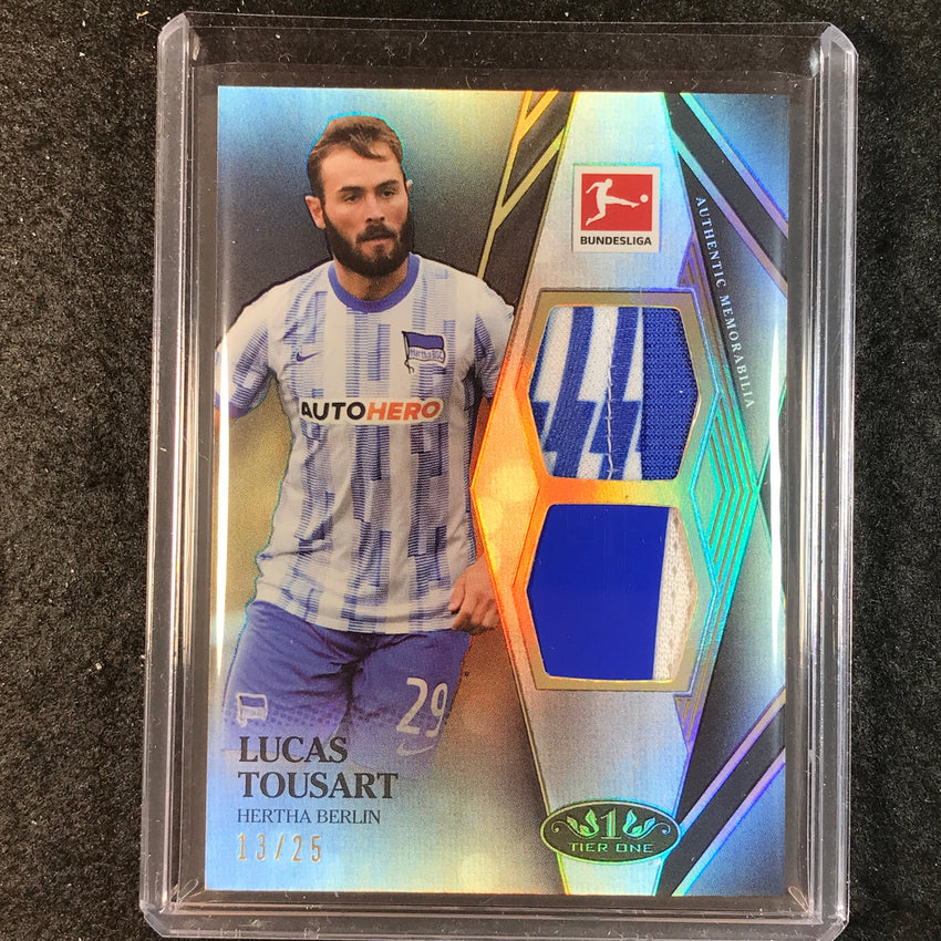 2021-22 Bundesliga Tier One LUCAS TOUSART Tier One Dual Patch Relic 13/25