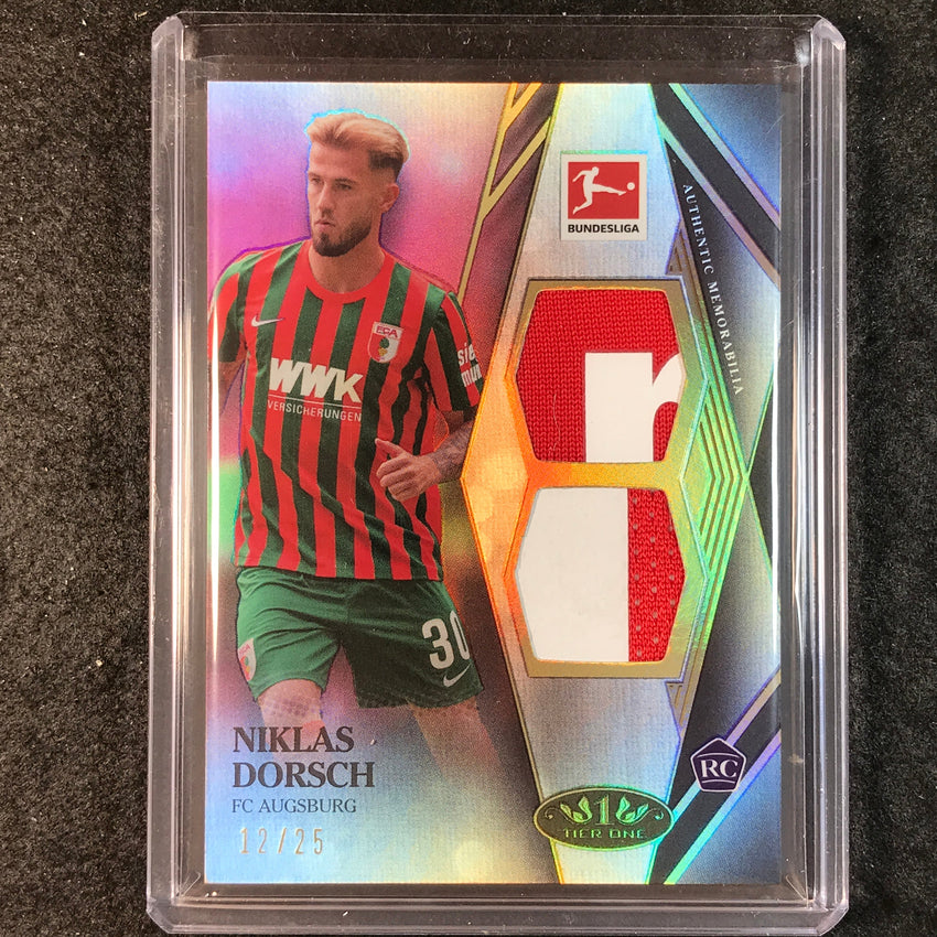2021-22 Bundesliga Tier One NIKLAS DORSCH Tier One Rookie Dual Patch Relic 12/25