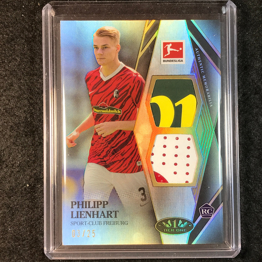 2021-22 Bundesliga Tier One PHILIPP LIENHART Tier One Rookie Dual Patch 3/25