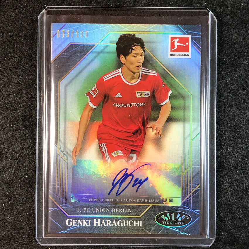 2021-22 Bundesliga Tier One GENKI HARAGUCHI Ball Magnet Auto 73/100