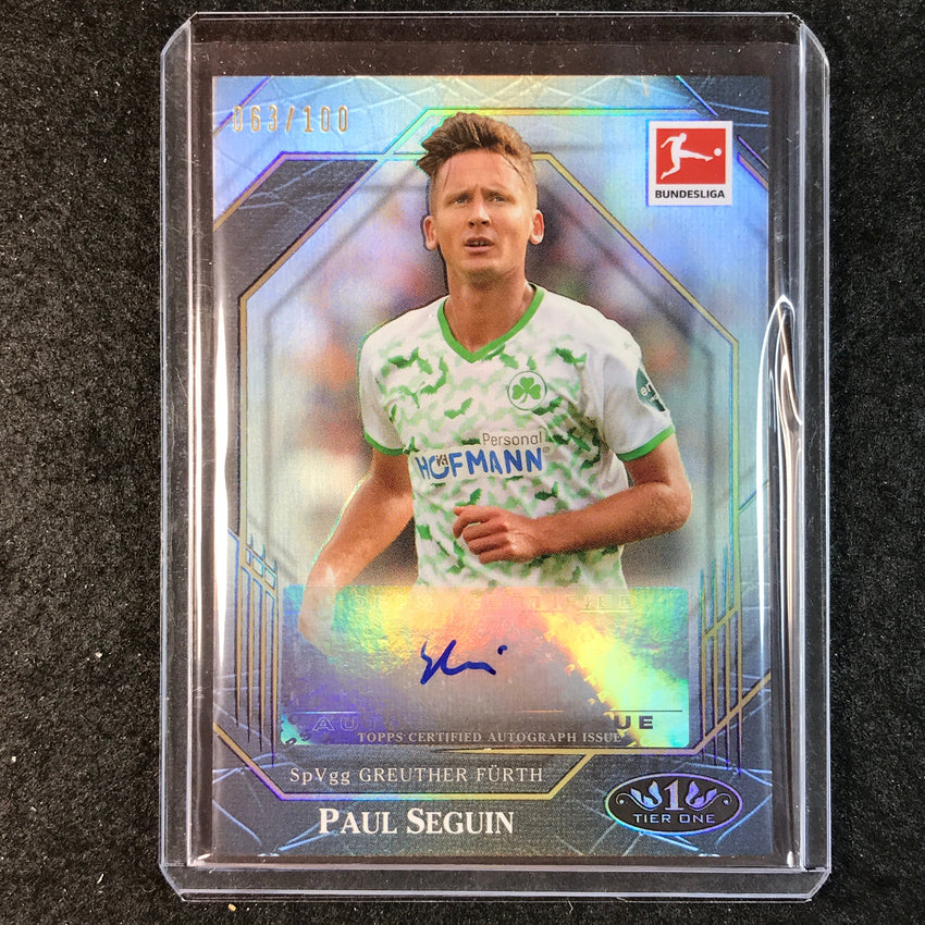 2021-22 Bundesliga Tier One PAUL SEGUIN Ball Magnet Auto 63/100
