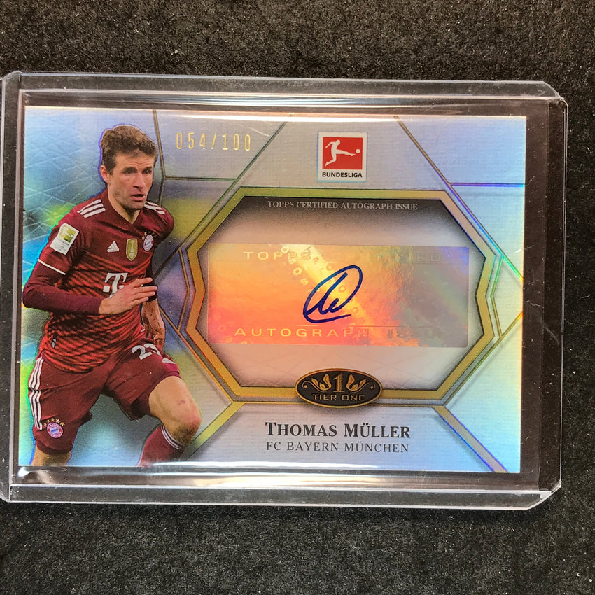 2021-22 Bundesliga Tier One THOMAS MULLER Matchwinner Auto 54/100