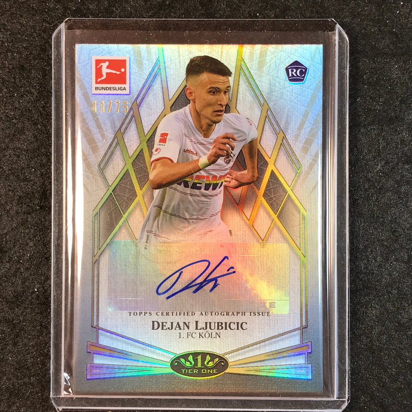 2021-22 Bundesliga Tier One DEJAN LJUBICIC Young Gold Rookie Auto 48/75