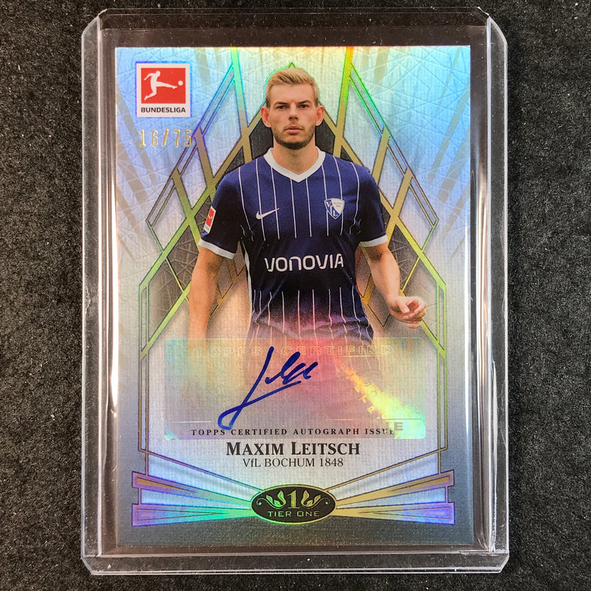 2021-22 Bundesliga Tier One MAXIM LEITSCH Young Gold Auto 16/75