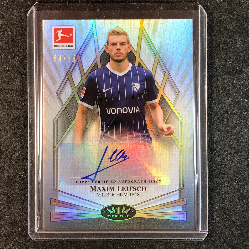 2021-22 Bundesliga Tier One MAXIM LEITSCH Young Gold Auto 69/75