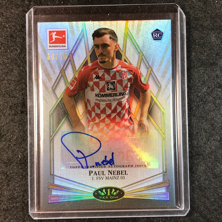 2021-22 Bundesliga Tier One PAUL NEBEL Young Gold Rookie Auto 39/75