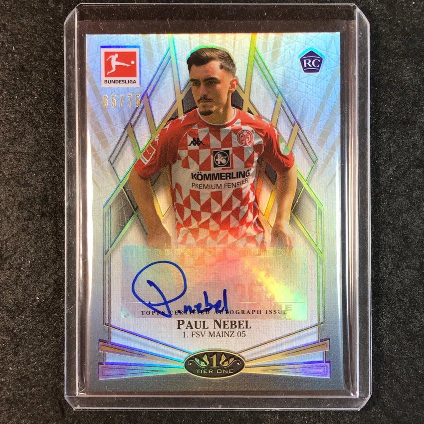 2021-22 Bundesliga Tier One PAUL NEBEL Young Gold Rookie Auto 65/75