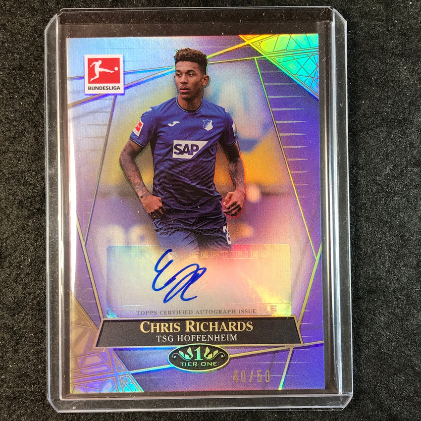 2021-22 Bundesliga Tier One CHRIS RICHARDS The Wall Auto Purple 40/50