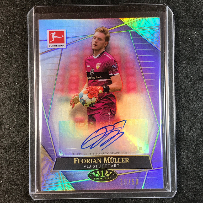 2021-22 Bundesliga Tier One FLORIAN MULLER The Wall Auto Purple 39/50