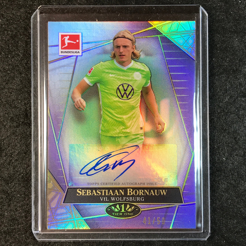 2021-22 Bundesliga Tier One SEBASTIAAN BORNAUW The Wall Auto Purple 41/50