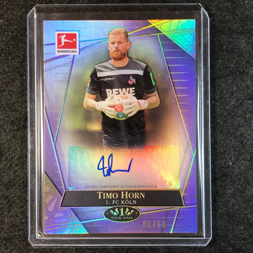 2021-22 Bundesliga Tier One TIMO HORN The Wall Auto Purple 8/50