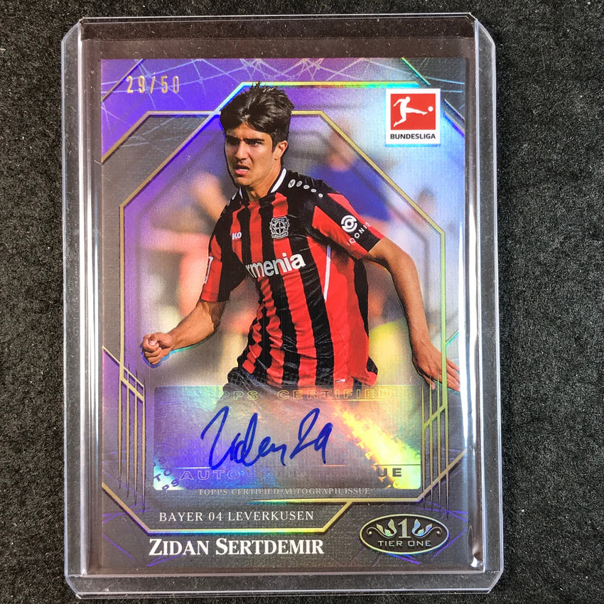 2021-22 Bundesliga Tier One ZIDAN SERTDEMIR Ball Magnet Auto Purple 29/50