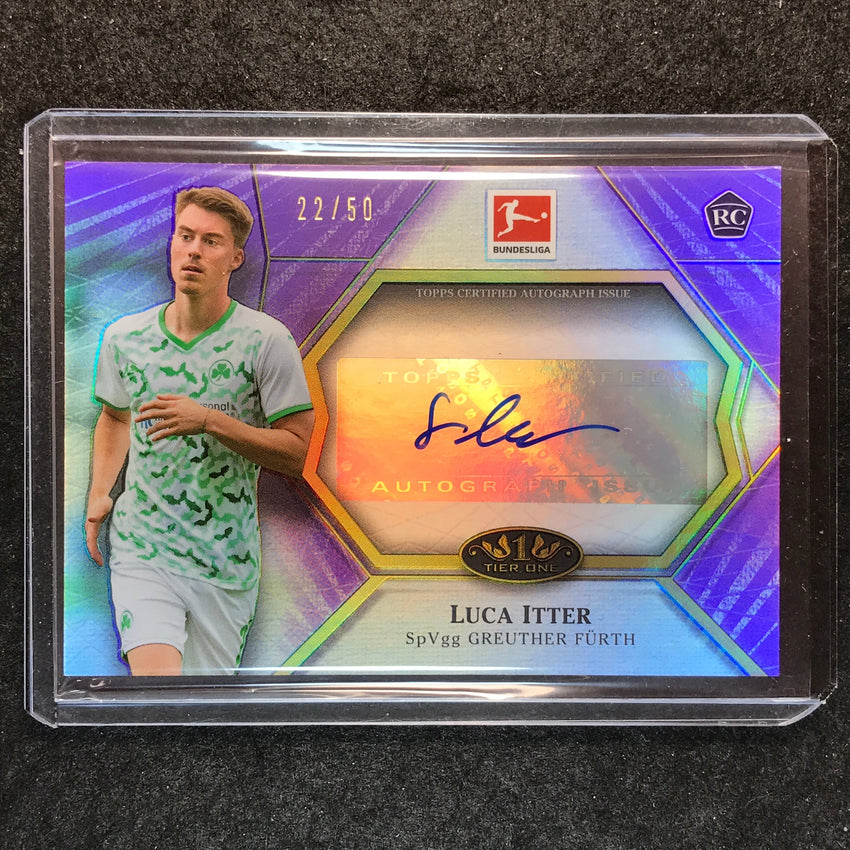 2021-22 Bundesliga Tier One LUCA ITTER Matchwinner Rookie Auto Purple 22/50