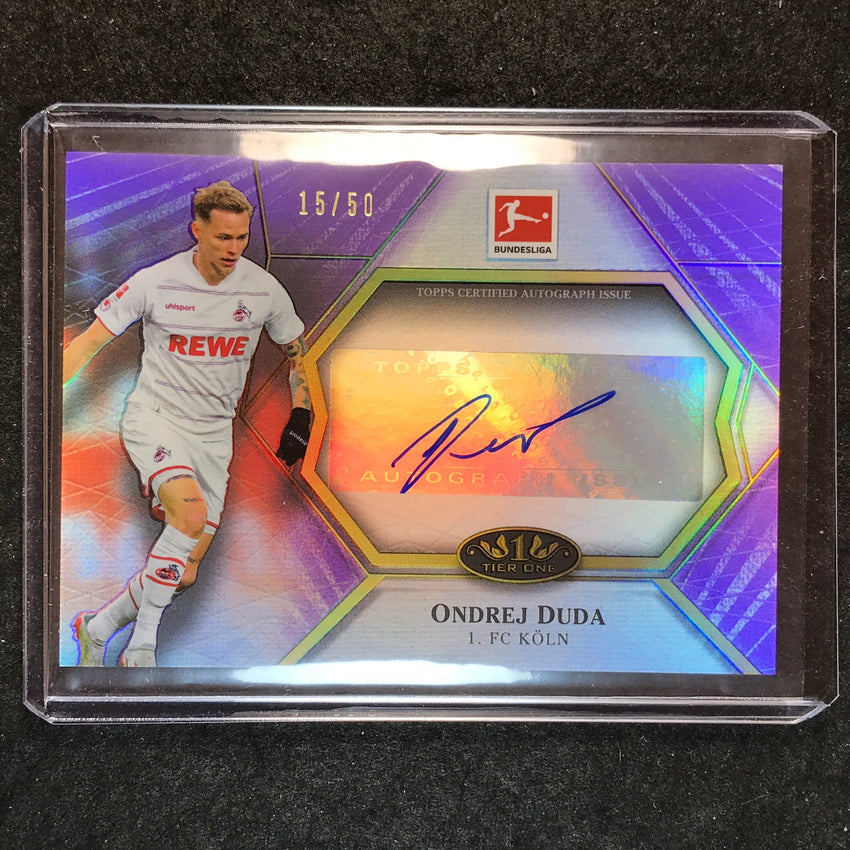2021-22 Bundesliga Tier One ONDREJ DUDA Matchwinner Auto Purple 15/50