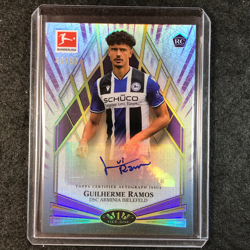 2021-22 Bundesliga Tier One GUILHERME RAMOS Young Gold Rookie Auto Purple 46/50
