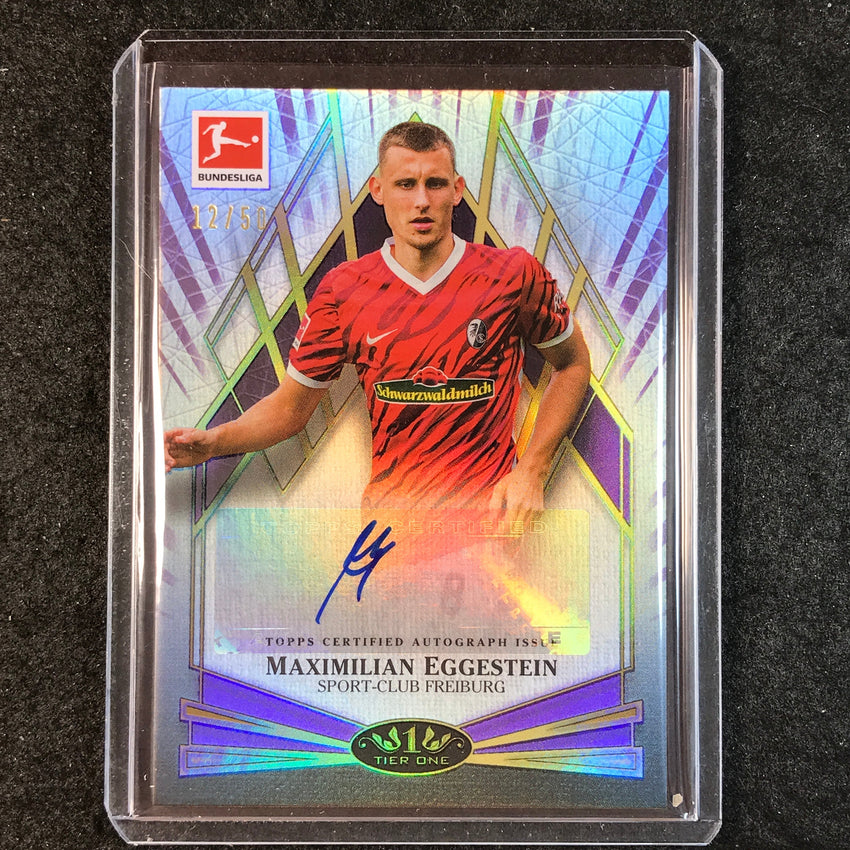 2021-22 Bundesliga Tier One MAXIMILIAN EGGESTEIN Young Gold Auto Purple 12/50