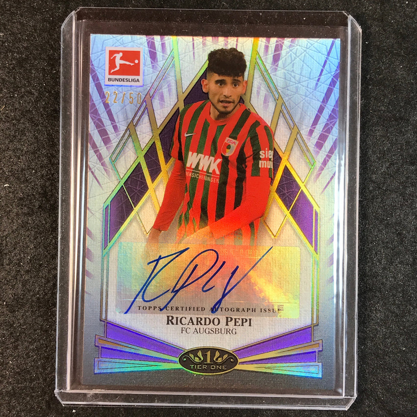 2021-22 Bundesliga Tier One RICARDO PEPI Young Gold Auto Purple 22/50