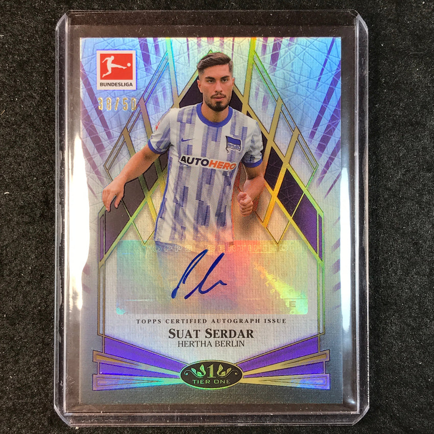 2021-22 Bundesliga Tier One SUAT SERDAR Young Gold Auto Purple 38/50