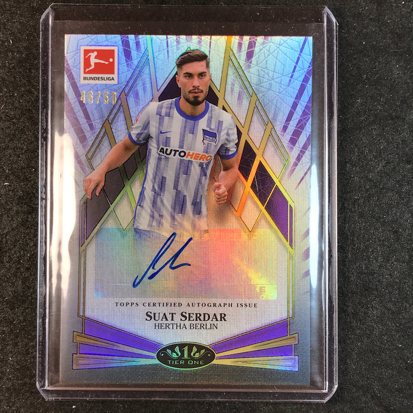 2021-22 Bundesliga Tier One SUAT SERDAR Young Gold Auto Purple 46/50
