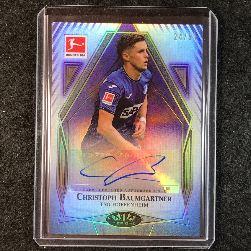 2021-22 Bundesliga Tier One CHRISTOPH BAUMGARTNER Tier One Auto Purple 24/50