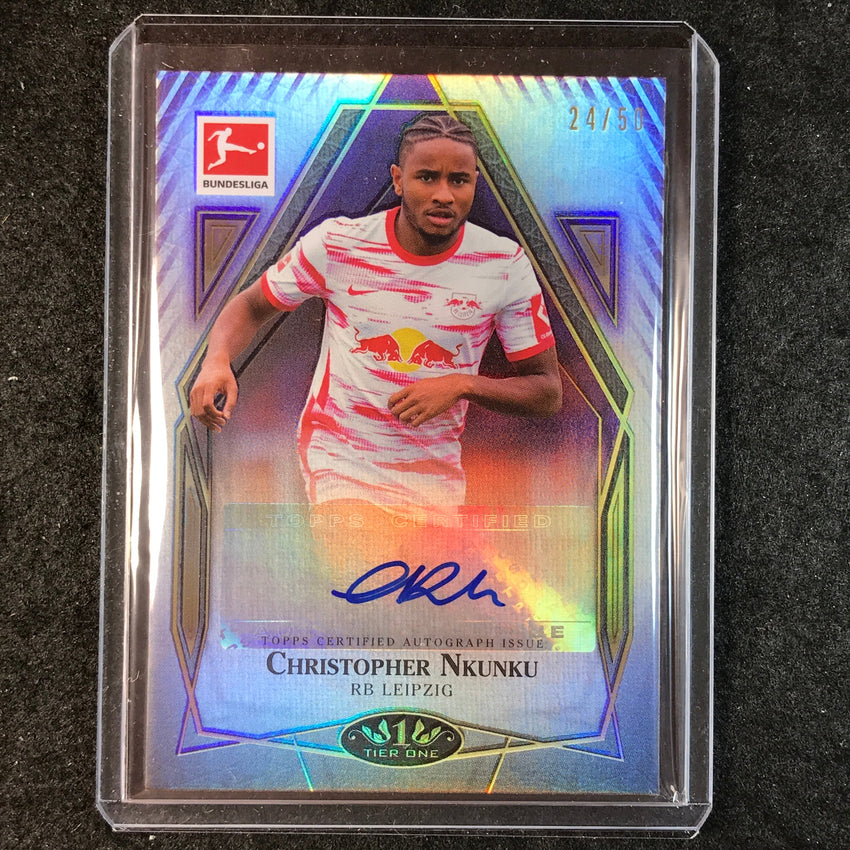 2021-22 Bundesliga Tier One CHRISTOPHER NKUNKU Tier One Auto Purple 24/50