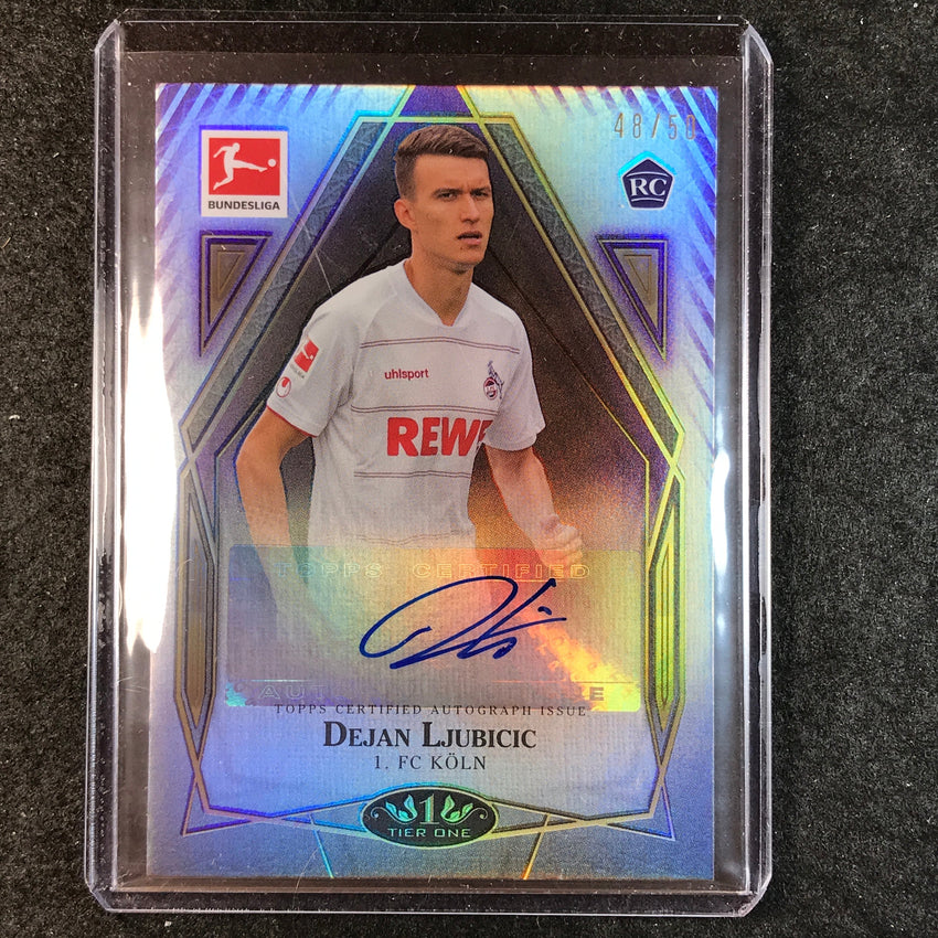 2021-22 Bundesliga Tier One DEJAN LJUBICIC Tier One Rookie Auto Purple 48/50