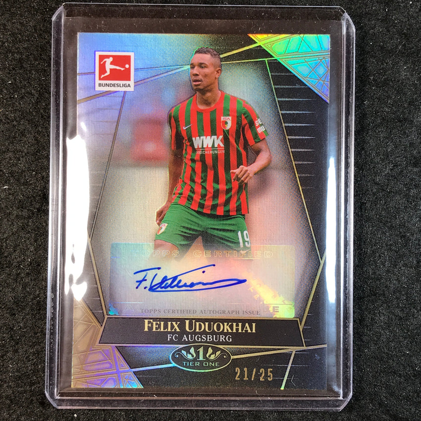 2021-22 Bundesliga Tier One FELIX UDUOKHAI The Wall Auto Black 21/25