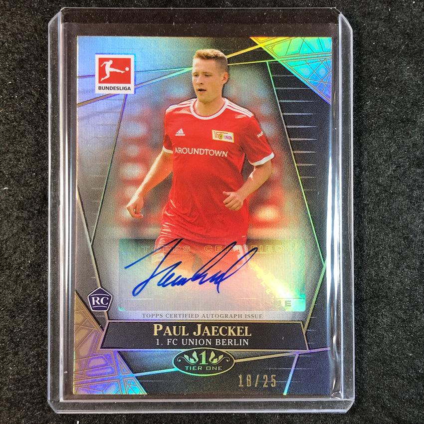 2021-22 Bundesliga Tier One PAUL JAECKEL The Wall Rookie Auto Black 18/25