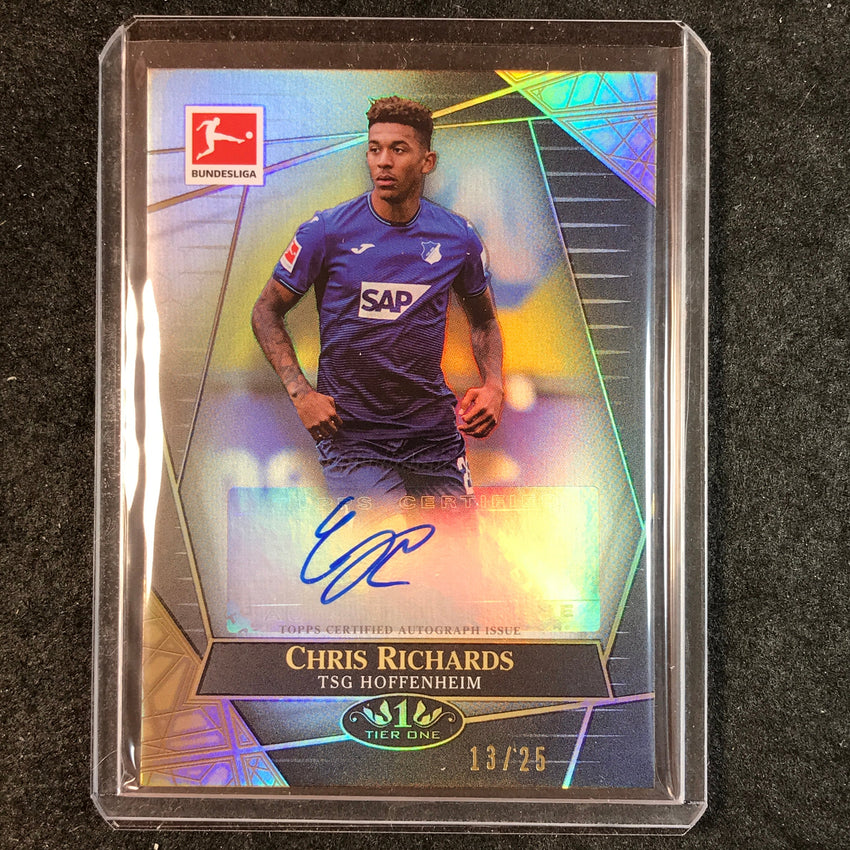 2021-22 Bundesliga Tier One CHRIS RICHARDS The Wall Auto Black 13/25