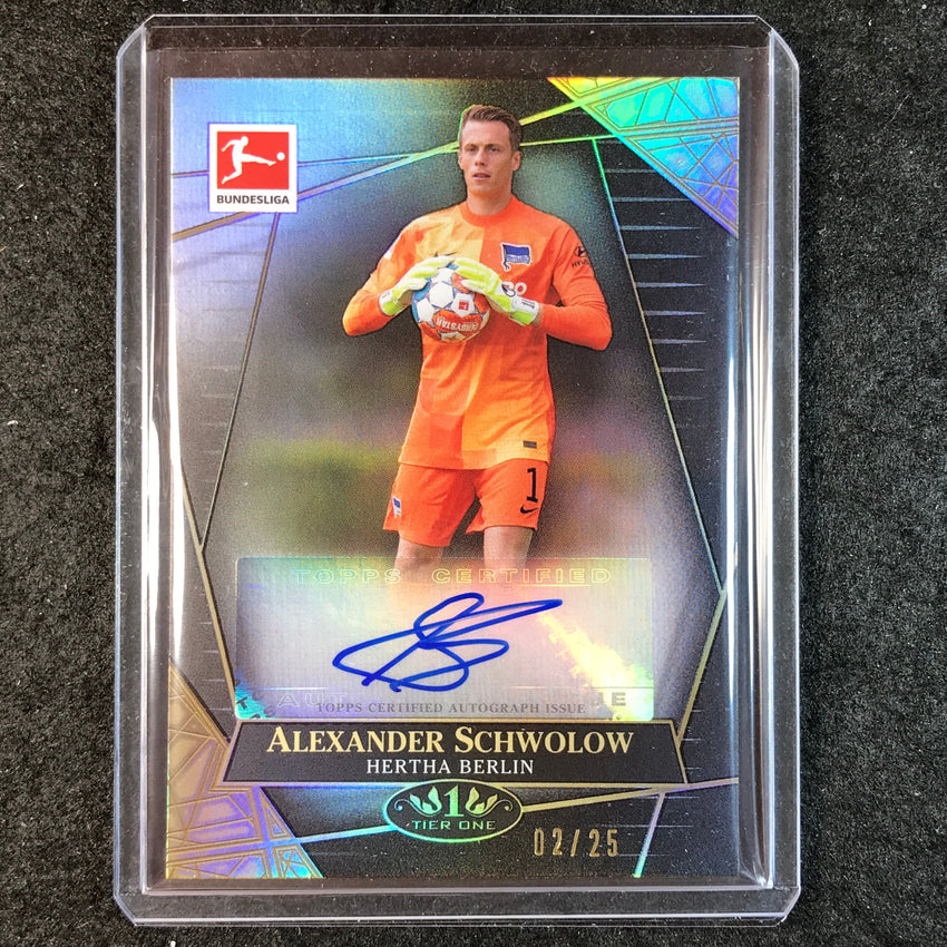 2021-22 Bundesliga Tier One ALEXANDER SCHWOLOW The Wall Auto Black 2/25