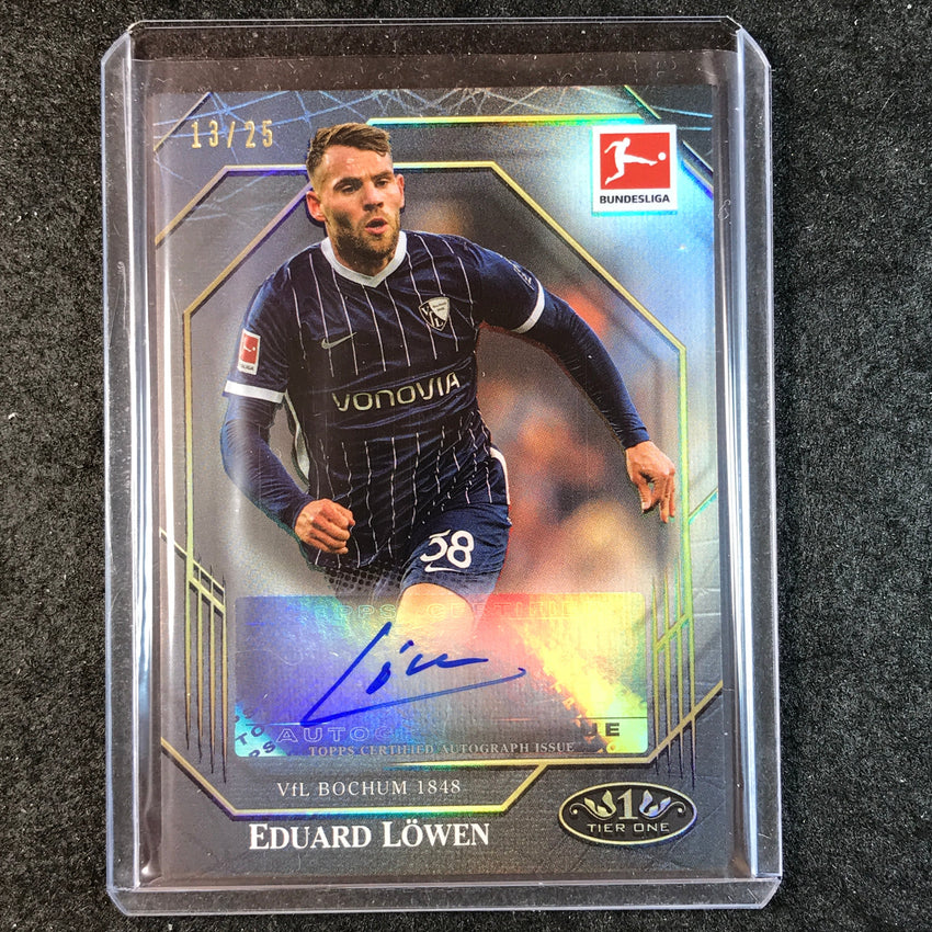 2021-22 Bundesliga Tier One EDUARD LOWEN Ball Magnet Auto Black 13/25