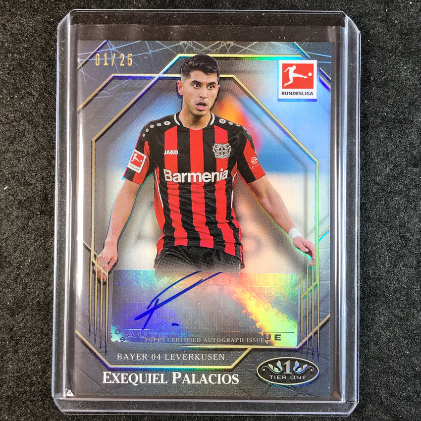 2021-22 Bundesliga Tier One EXEQUIEL PALACIOS Ball Magnet Auto Black 1/25