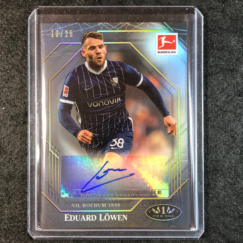 2021-22 Bundesliga Tier One EDUARD LOWEN Ball Magnet Auto Black 19/25