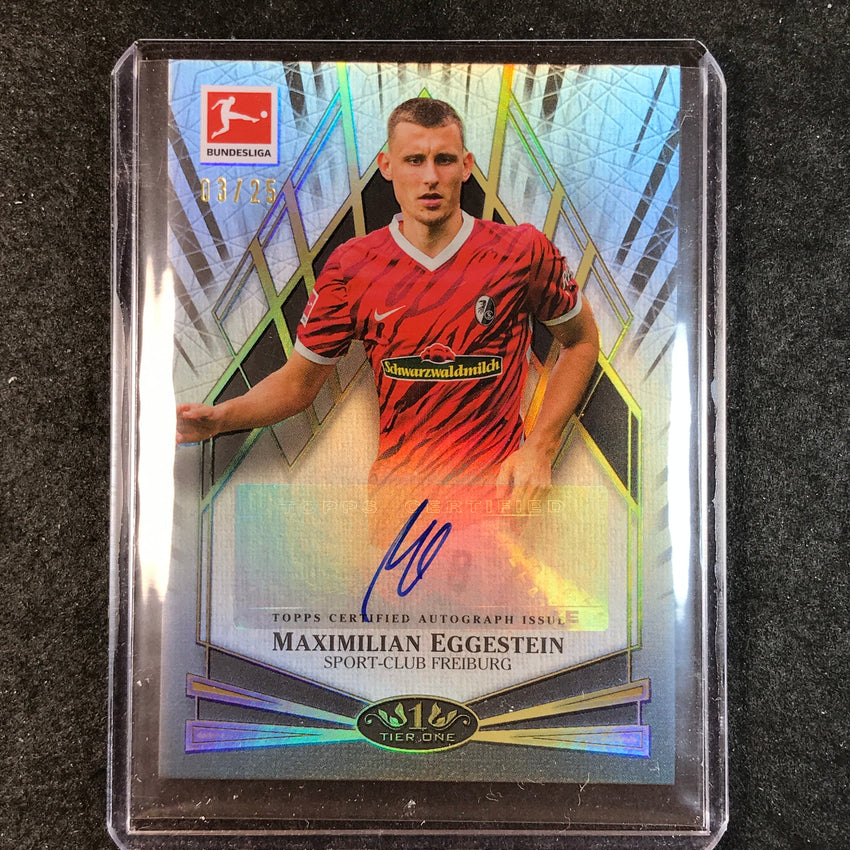2021-22 Bundesliga Tier One MAXIMILIAN EGGESTEIN Young Gold Auto Black 3/25
