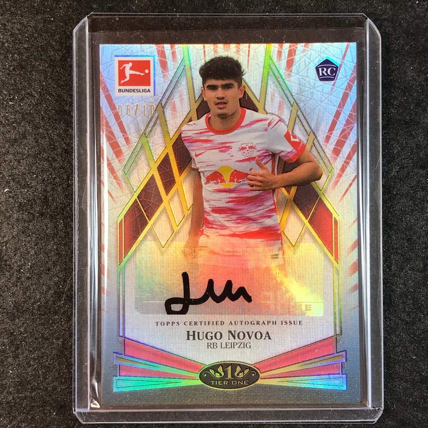 2021-22 Bundesliga Tier One HUGO NOVOA Young Gold Rookie Auto Red 6/10