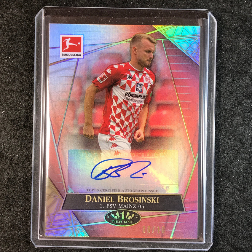 2021-22 Bundesliga Tier One DANIEL BROSINSKI The Wall Auto Red 6/10