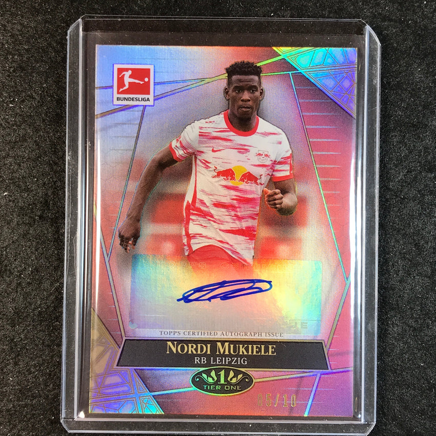 2021-22 Bundesliga Tier One NORDI MUKIELE The Wall Auto Red 5/10