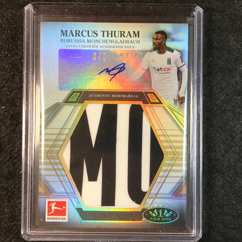 2021-22 Bundesliga Tier One MARCUS THURAM Prodigious Patch Auto 3/5