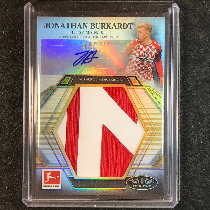 2021-22 Bundesliga Tier One JONATHAN BURKARDT Prodigious Patch Auto 3/5
