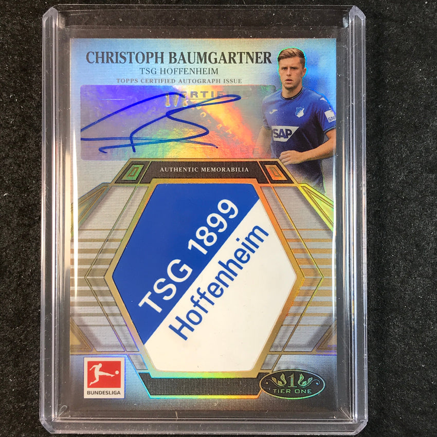 2021-22 Bundesliga Tier One CHRISTOPH BAUMGARTNER Prodigious Patch Auto 1/1