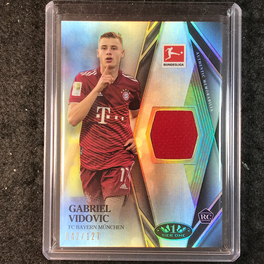 2021-22 Bundesliga Tier One GABRIEL VIDOVIC Tier One Rookie Jersey Relic 42/127