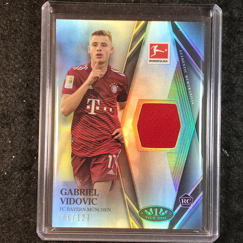 2021-22 Bundesliga Tier One GABRIEL VIDOVIC Tier One Rookie Jersey Relic 86/127