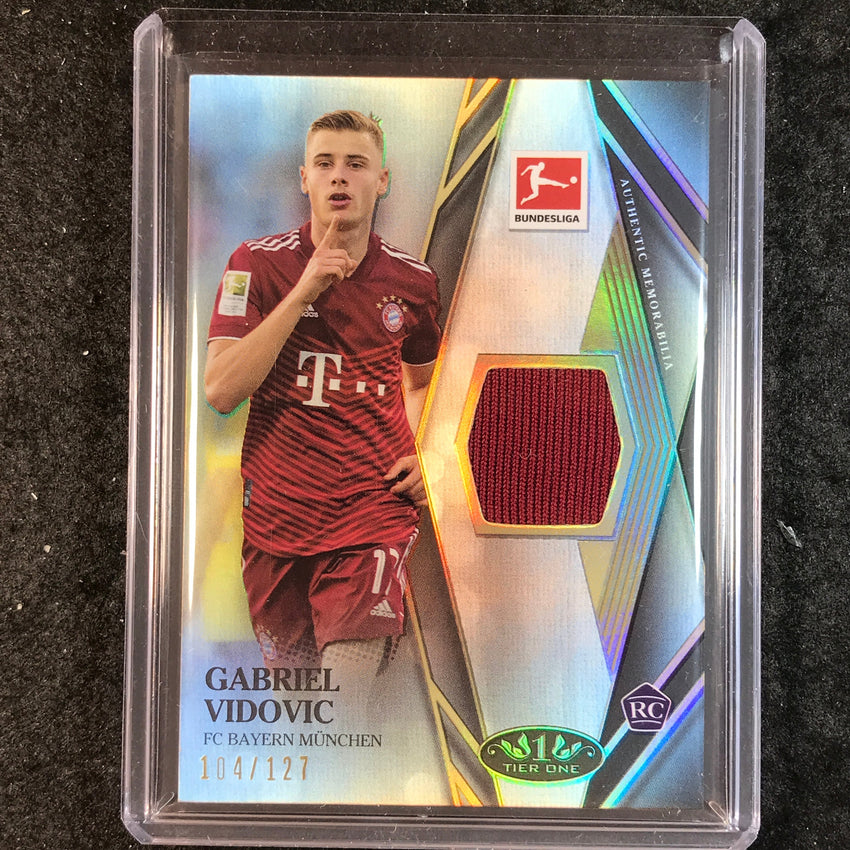2021-22 Bundesliga Tier One GABRIEL VIDOVIC Tier One Rookie Jersey Relic 104/127