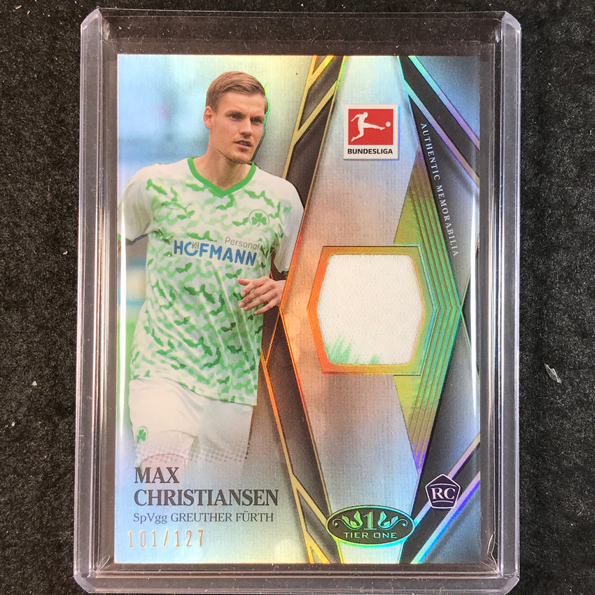 2021-22 Bundesliga Tier One MAX CHRISTIANSEN Tier One Rookie Relic 101/127
