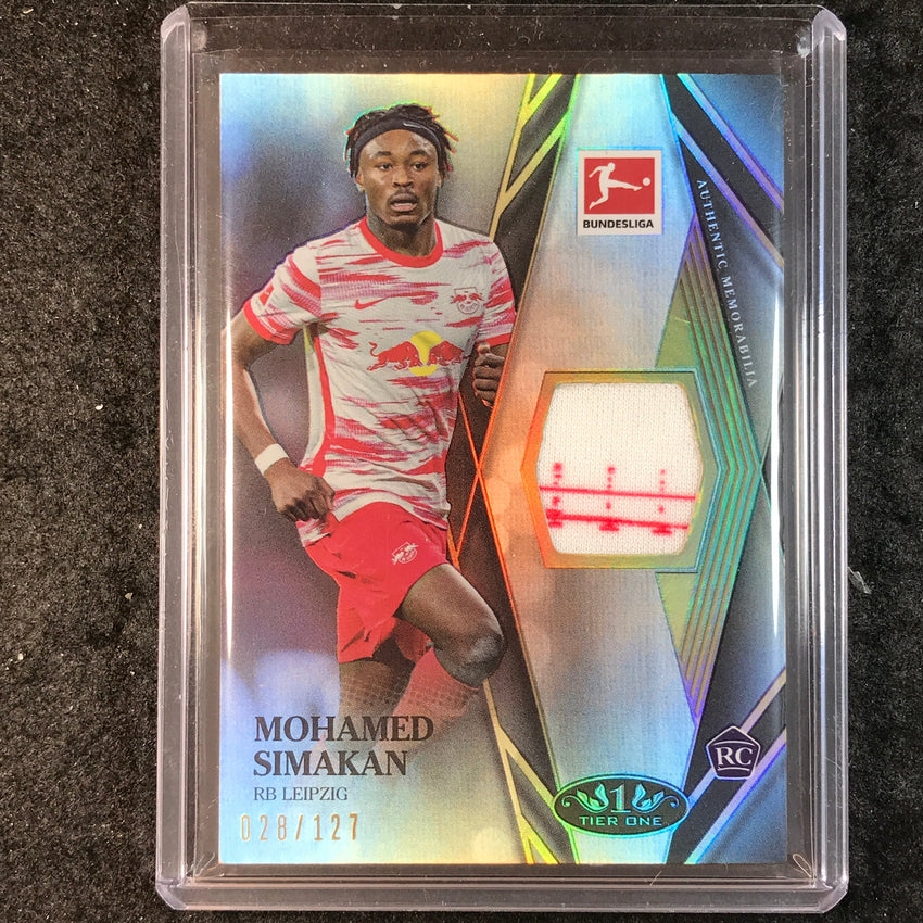 2021-22 Bundesliga Tier One MOHAMED SIMAKAN Tier One Rookie Jersey Relic 28/127
