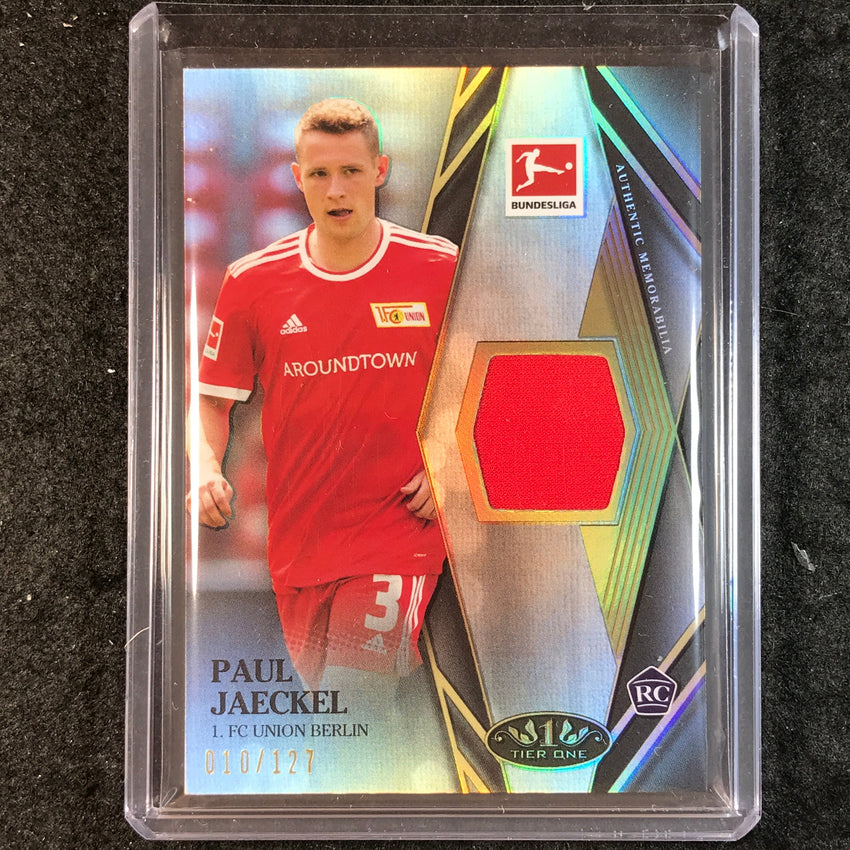 2021-22 Bundesliga Tier One PAUL JAECKEL Tier One Rookie Jersey Relic 10/127