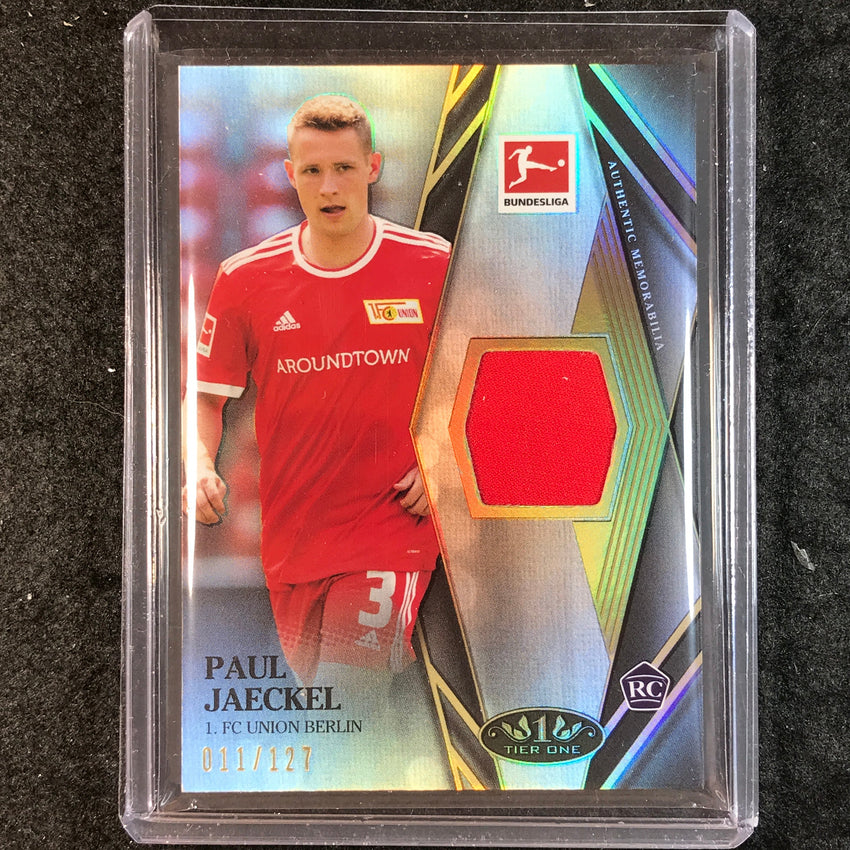 2021-22 Bundesliga Tier One PAUL JAECKEL Tier One Rookie Jersey Relic 11/127
