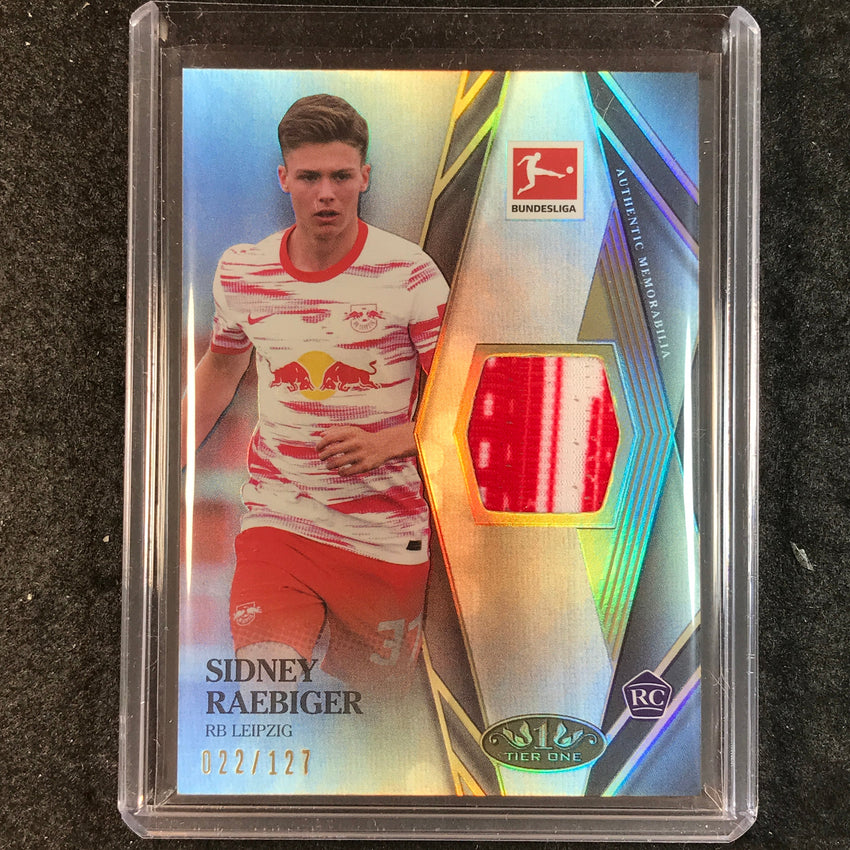 2021-22 Bundesliga Tier One SIDNEY RAEBIGER Tier One Rookie Jersey Relic 22/127