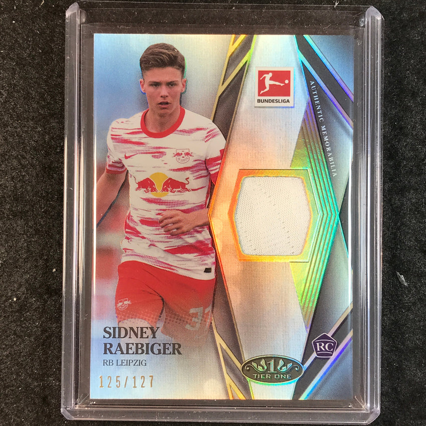2021-22 Bundesliga Tier One SIDNEY RAEBIGER Tier One Rookie Jersey Relic 125/127